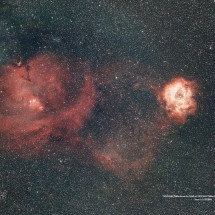 57 - NGC2237 Nébuleuses de la Rosette et NGC2264 Nébuleuses du Cône JLR